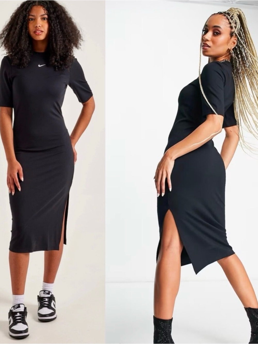 Nike Sportswear Essential Women's Tight Midi Dress, Black